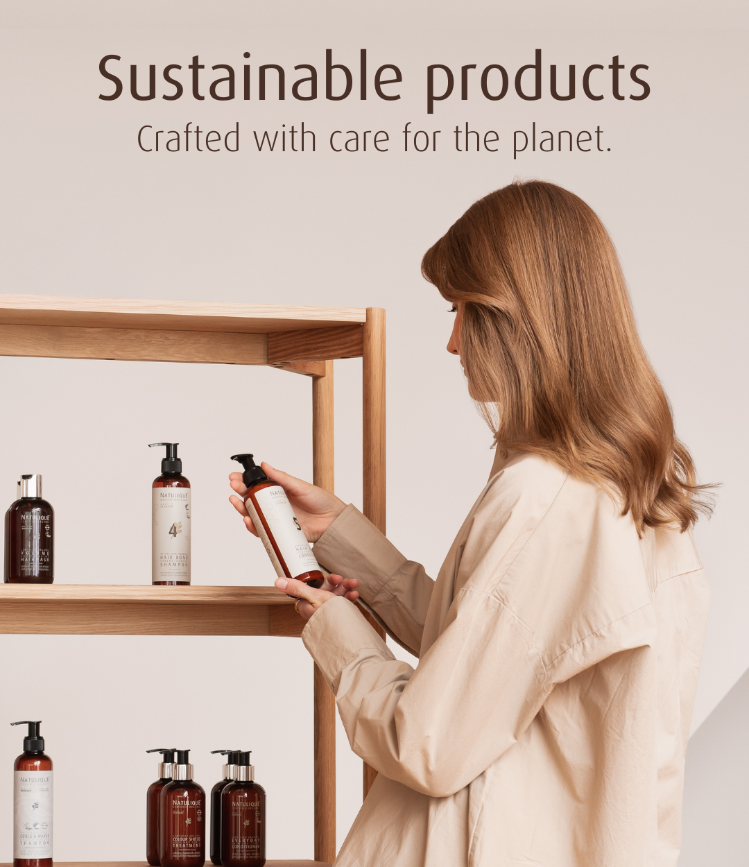 Des produits durables, pensés pour respecter la planète autant que vos cheveux. Chez Natulique, chaque détail compte.